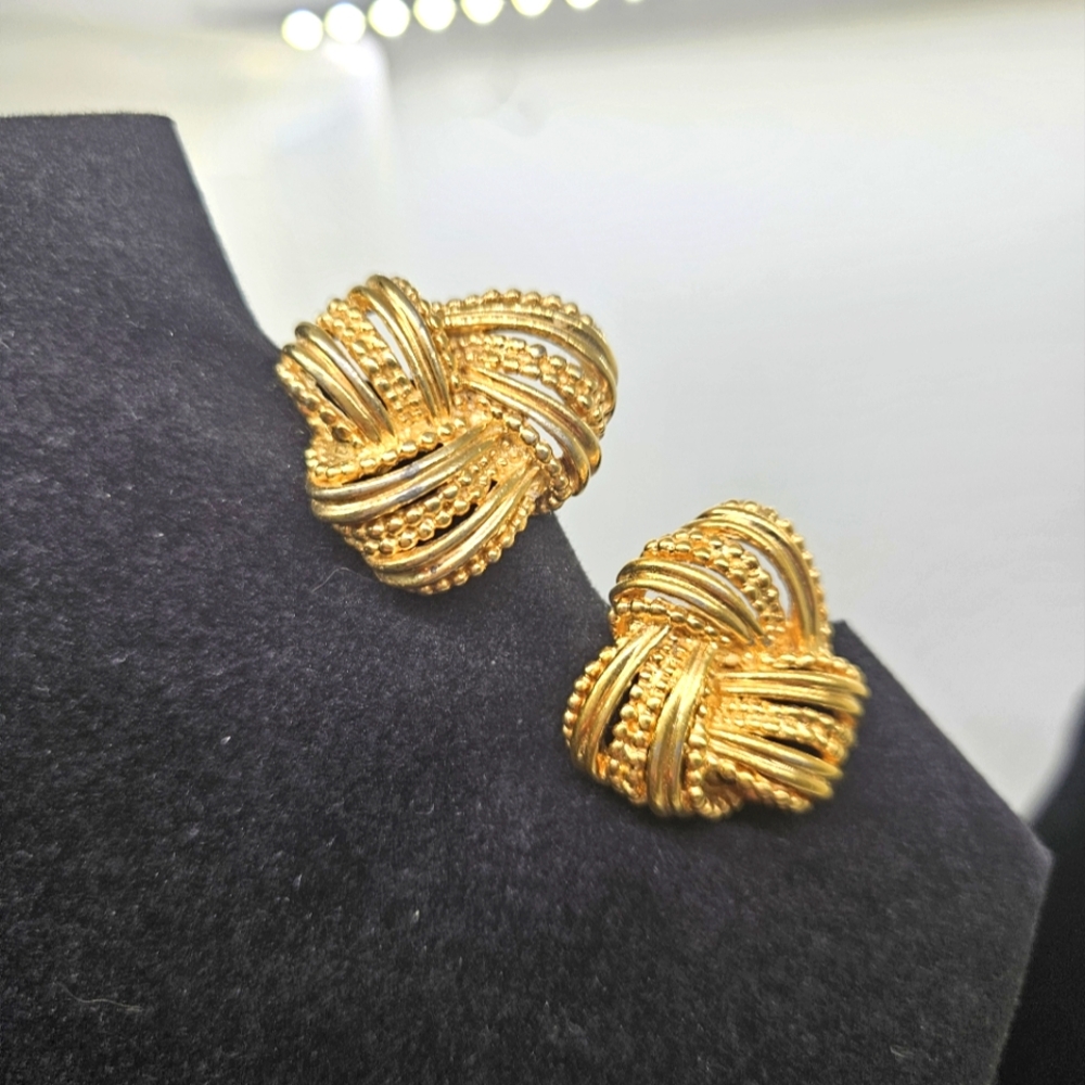 Vintage Boucher Love Knot Earrings